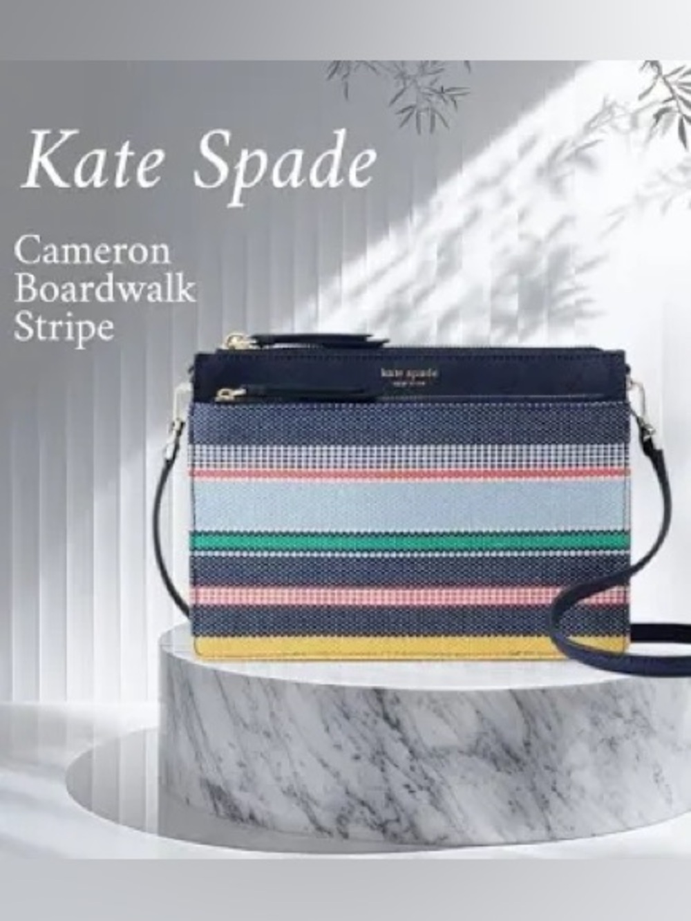 Kate Spade Cameron Boardwalk Stripe crossbody